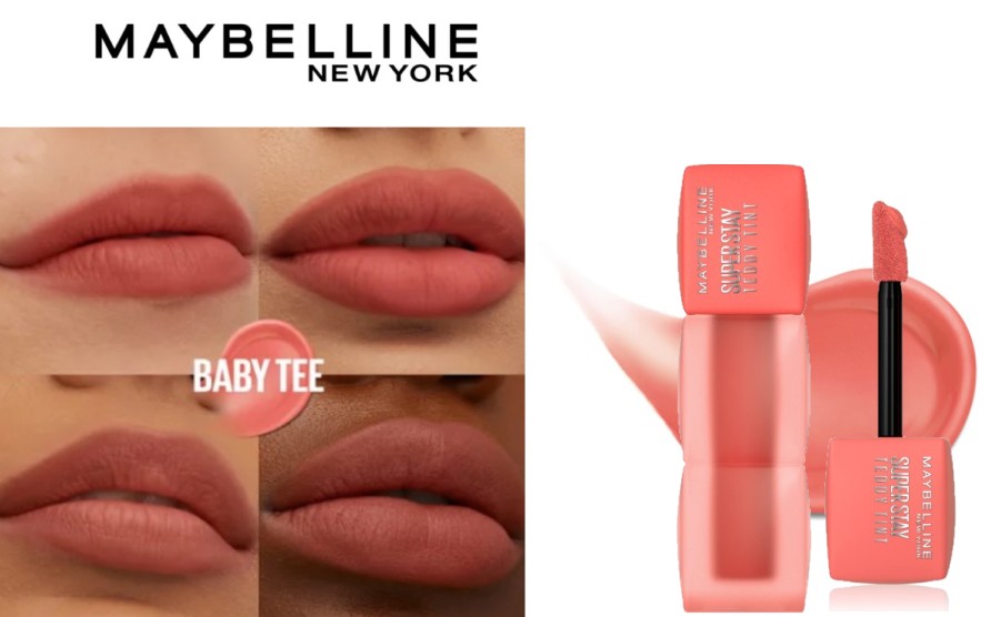 MAYBELLINE NEW YORK - TINTA LABBRA SUPER STAY TEDDY, 25 Baby Tee